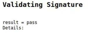 DKIM Validation results