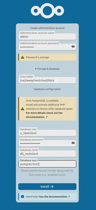 Nextcloud Installer