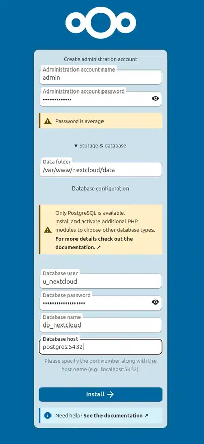 Nextcloud Installer