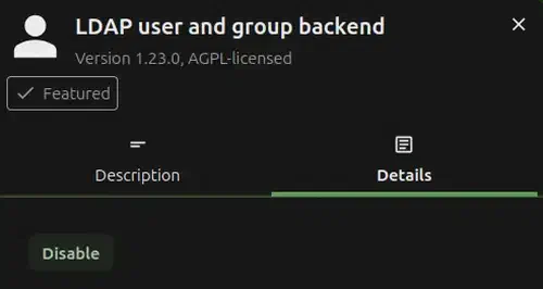 Nextcloud LDAP app